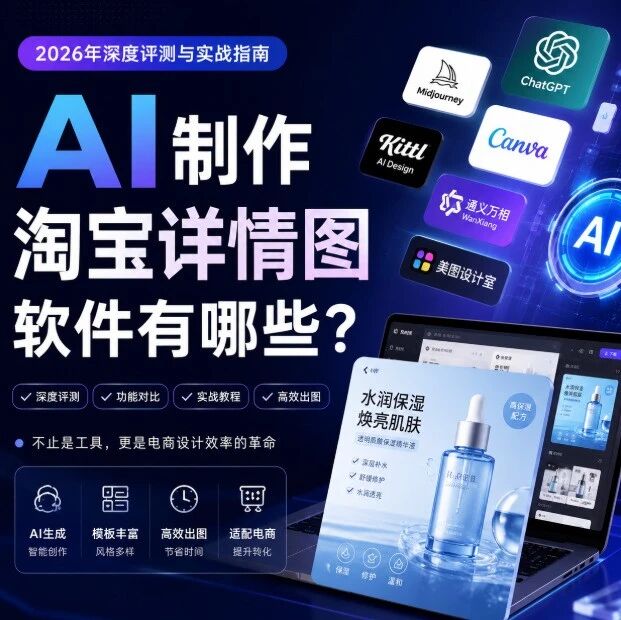 AI制作淘宝详情图软件有哪些？2026年深度评测与实战指南