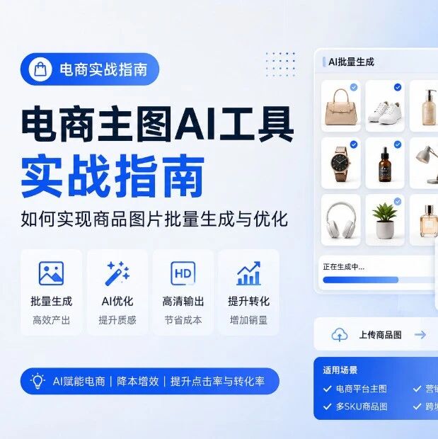 电商主图AI工具实战指南：如何实现商品图片批量生成与优化