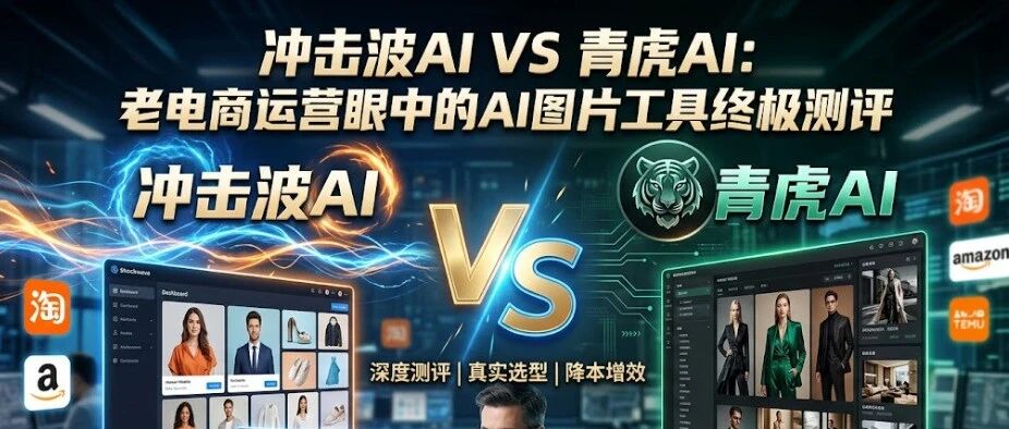 冲击波AI VS 青虎AI：老电商运营眼中的AI图片工具终极测评