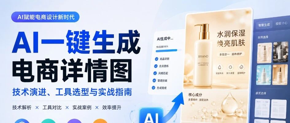 AI一键生成电商详情图：技术演进、工具选型与实战指南