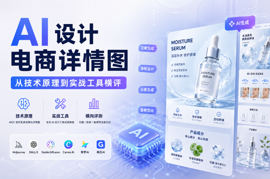 AI设计电商详情图：从技术原理到实战工具横评