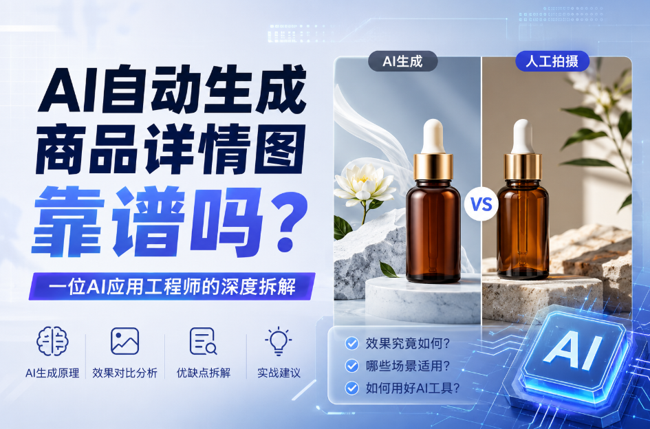 AI自动生成商品详情图靠谱吗？一位AI应用工程师的深度拆解
