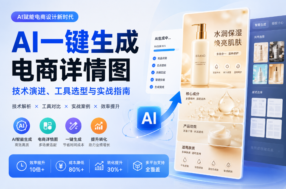 AI一键生成电商详情图：技术演进、工具选型与实战指南