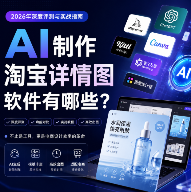 AI制作淘宝详情图软件有哪些？2026年深度评测与实战指南