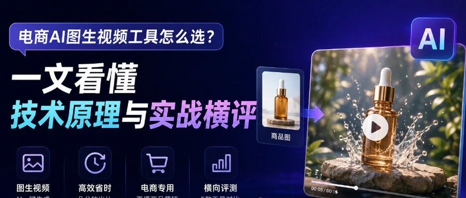 电商AI图生视频工具怎么选？一文看懂技术原理与实战横评