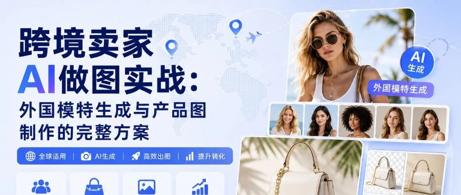 跨境卖家AI做图实战：外国模特生成与产品图制作的完整方案