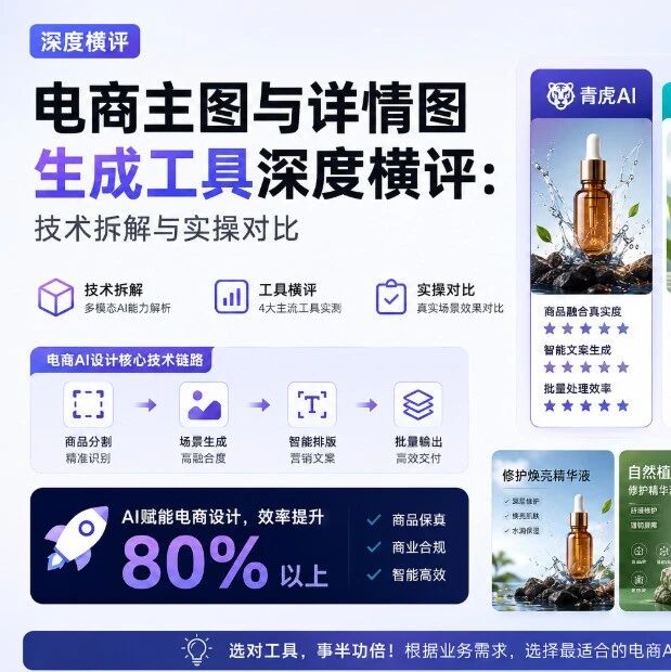 电商主图与详情图生成工具深度横评：技术拆解与实操对比