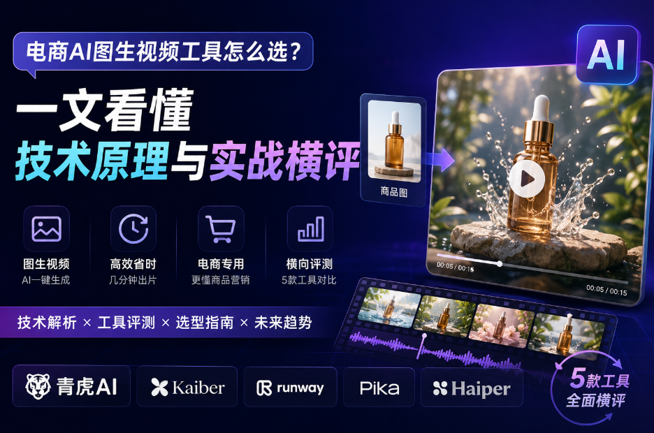 电商AI图生视频工具怎么选?一文看懂技术原理与实战横评