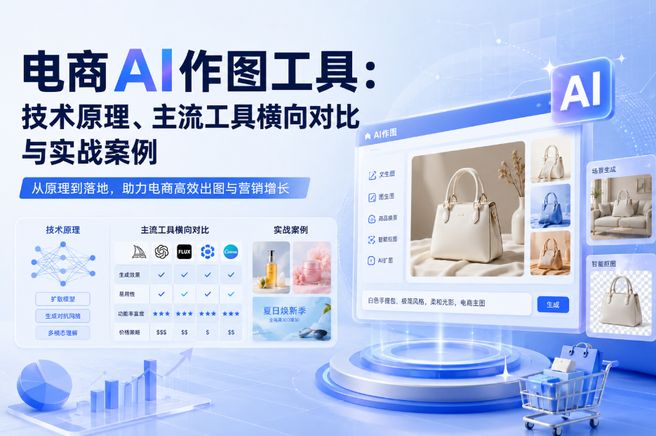 电商AI作图工具:技术原理、主流工具横向对比与实战案例