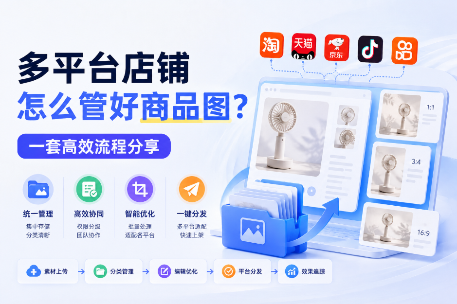 多平台店铺怎么管好商品图?一套高效流程分享