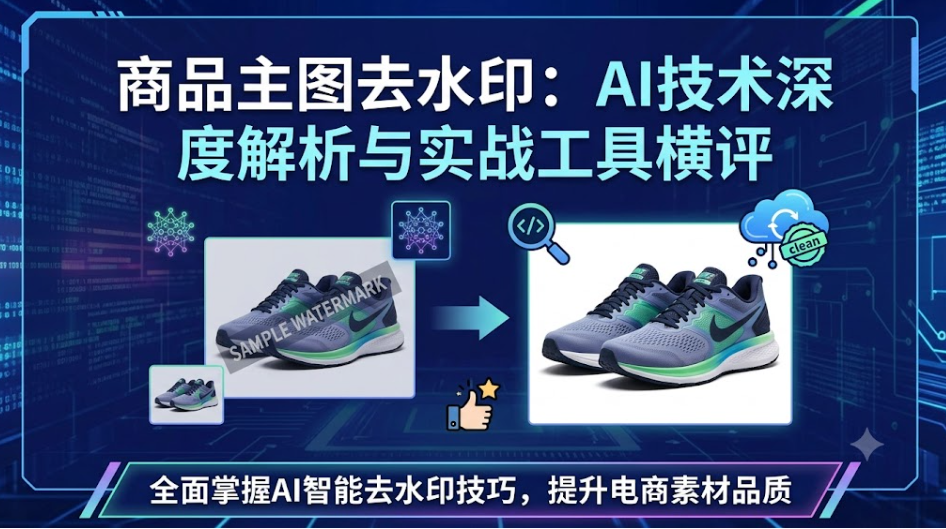 商品主图去水印:AI技术深度解析与实战工具横评