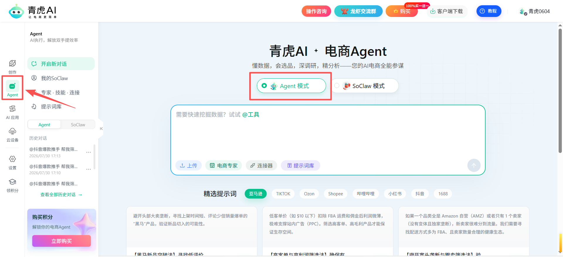四类AI电商助手能力对比