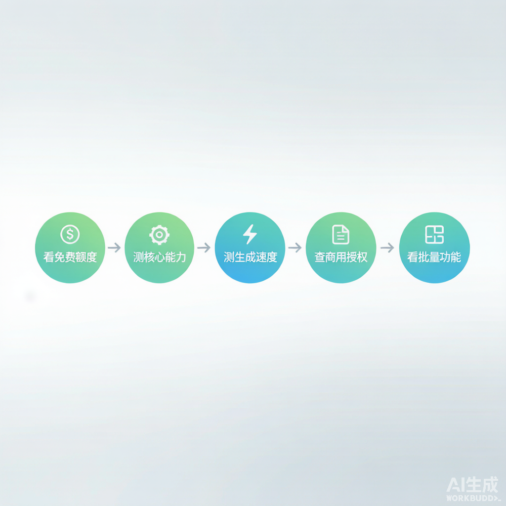 商品详情图制作流程示意图：定策略-搭结构-备素材-出初稿-精调定稿-审核上线