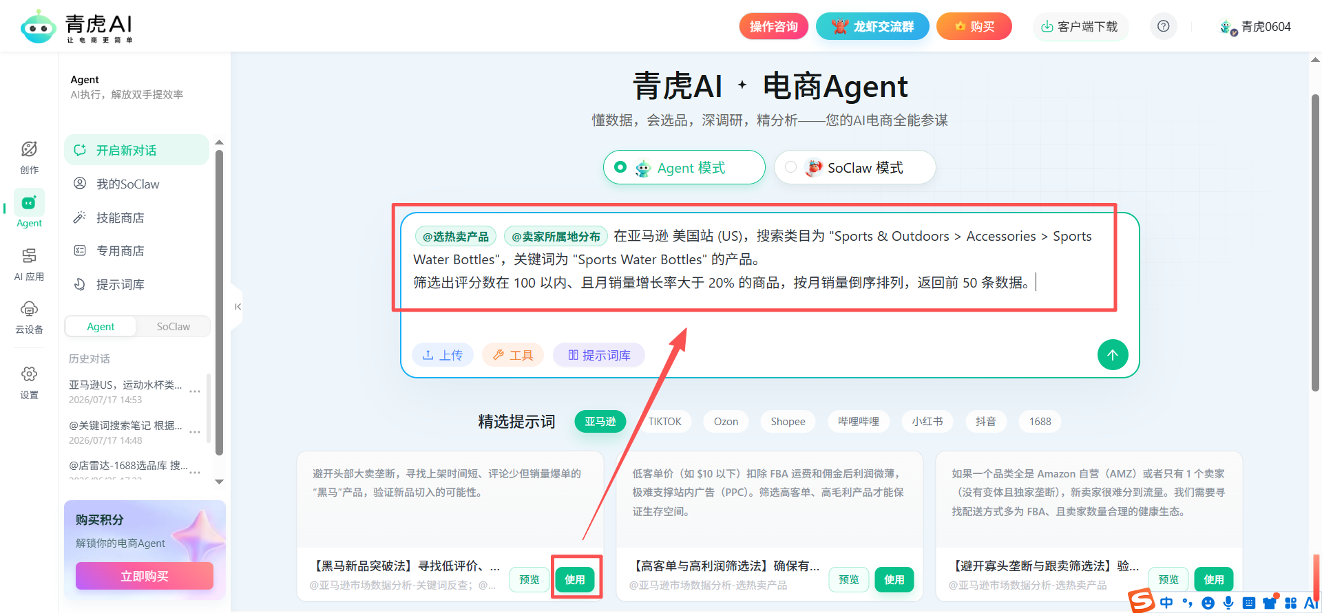 新手卖家运营内容团队使用电商AI助手的完整流程案例