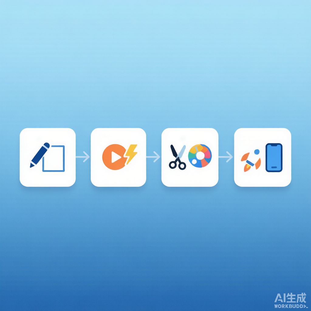 AI视频制作场景：上传商品图自动生成带货视频的界面