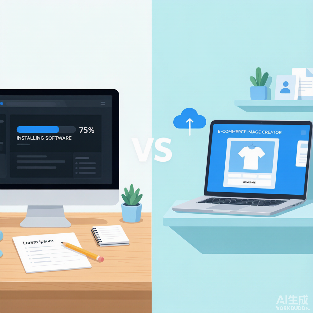 免费模板与AI生成详情图效果对比