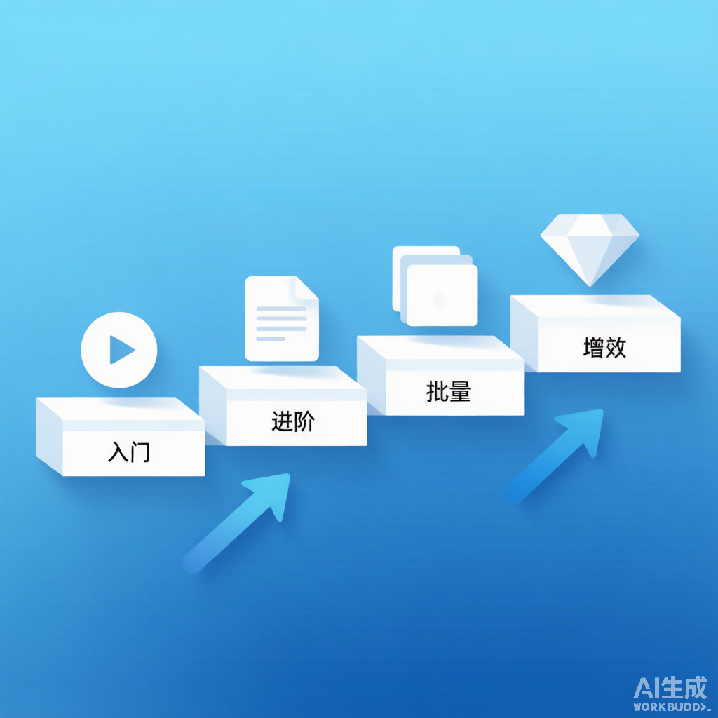AI视频生成工具免费进阶流程示意图:脚本生成、分镜绘制、成片渲染
