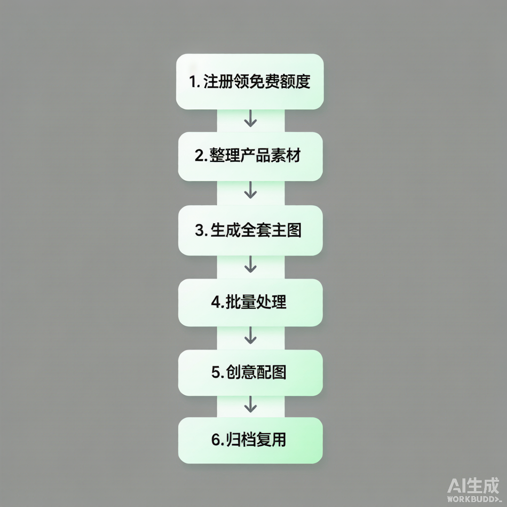 电商图片助手手机版操作流程示意图