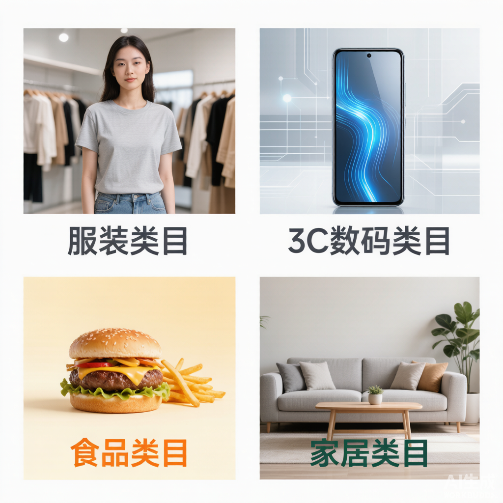 详情图免费模板网站在服装3C食品家居四类目应用场景