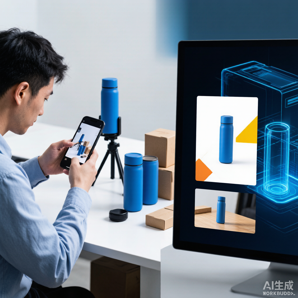 没有专业工具,卖家只靠手机拍摄和免费App制作商品高清详情图