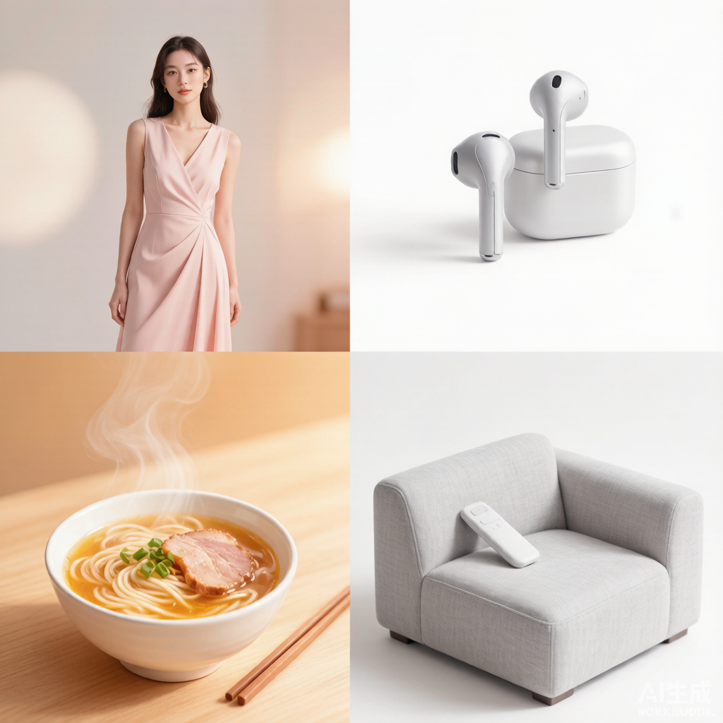 无工具做详情图在服装3C食品家居四类目应用场景