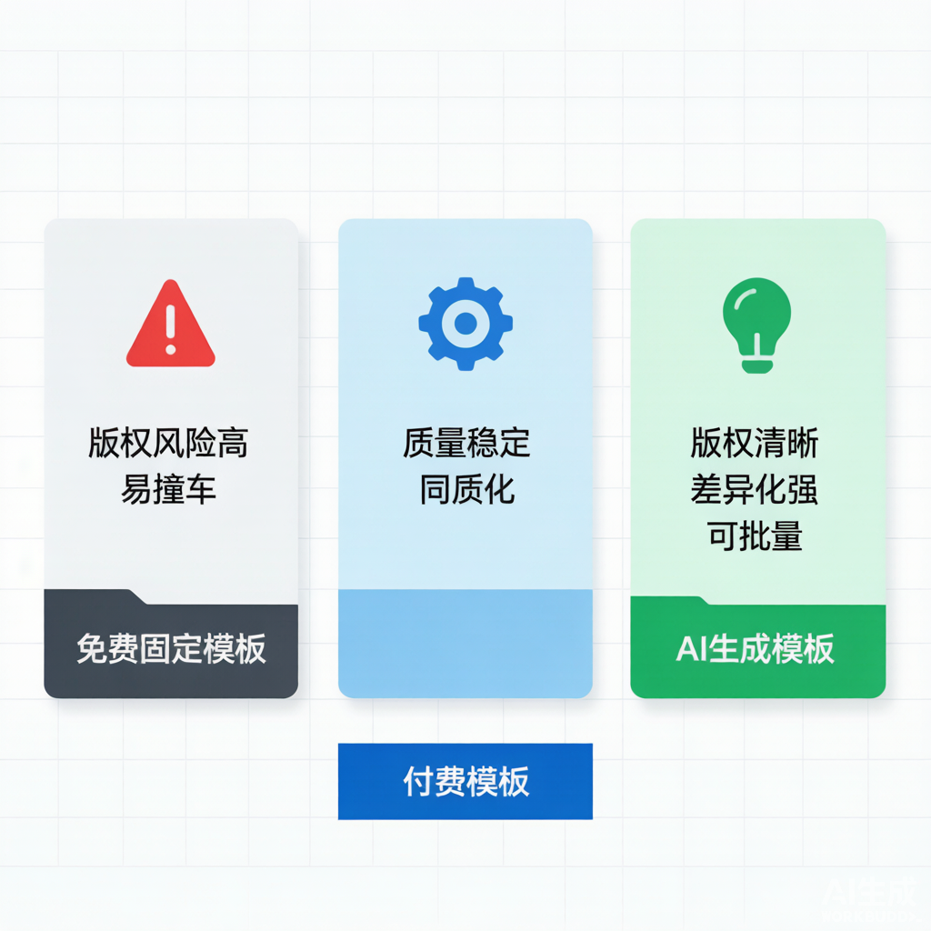 五类详情图模板网站对比信息图