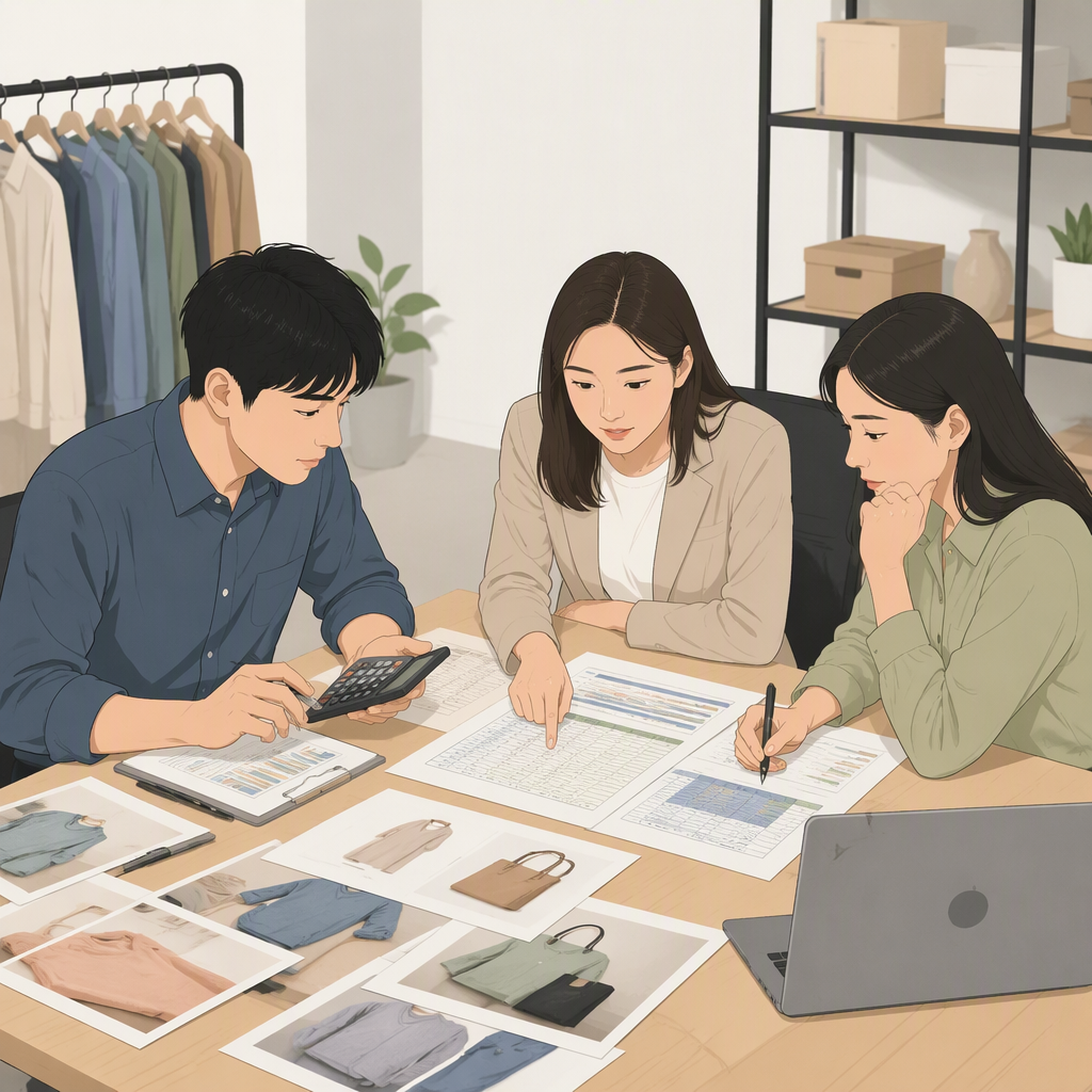 左右对照构图，左侧三张棚拍商品图挤在一起色调偏冷白，右侧同款商品图统一成暖调木质台面背景，中间用一条浅灰竖线分隔，画面干净无多余元素